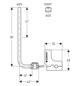 Geberit Metallrohr-Anschlussbogen FlowFit Ø 20/15 mm x G 3/4, 300 mm, 90Grad