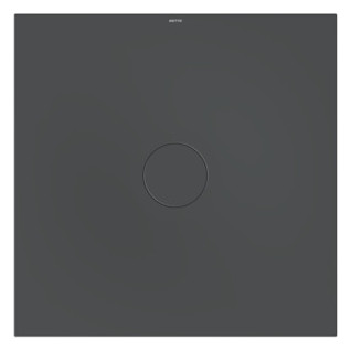 Bette Duschfliese Antirutsch Pro BetteAir 1000 x 1000 mm, raven, Rechteck, glasierter Titan-Stahl