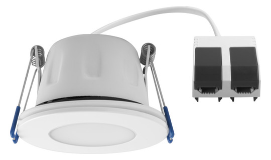 LED-Einbaustrahler 5,5W TEGO SLIM 4000K 450lm ws 1LED Kst IP65 mt Ø/EB68mm