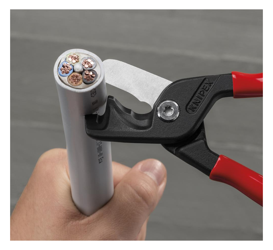 Bild Kabelschere SB mit Kunststoff-Griffen 22 5mm schlanke Kopfform KNIPEX-3