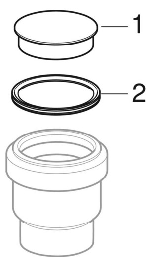 Geberit Steckmuffe PE DN 90, mit Lippendichtung, PE-HD