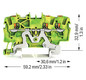 Schutzleiter-Reihenklemme 0,25-2,5qmm gn/ge 1Etage Hutschiene TH35