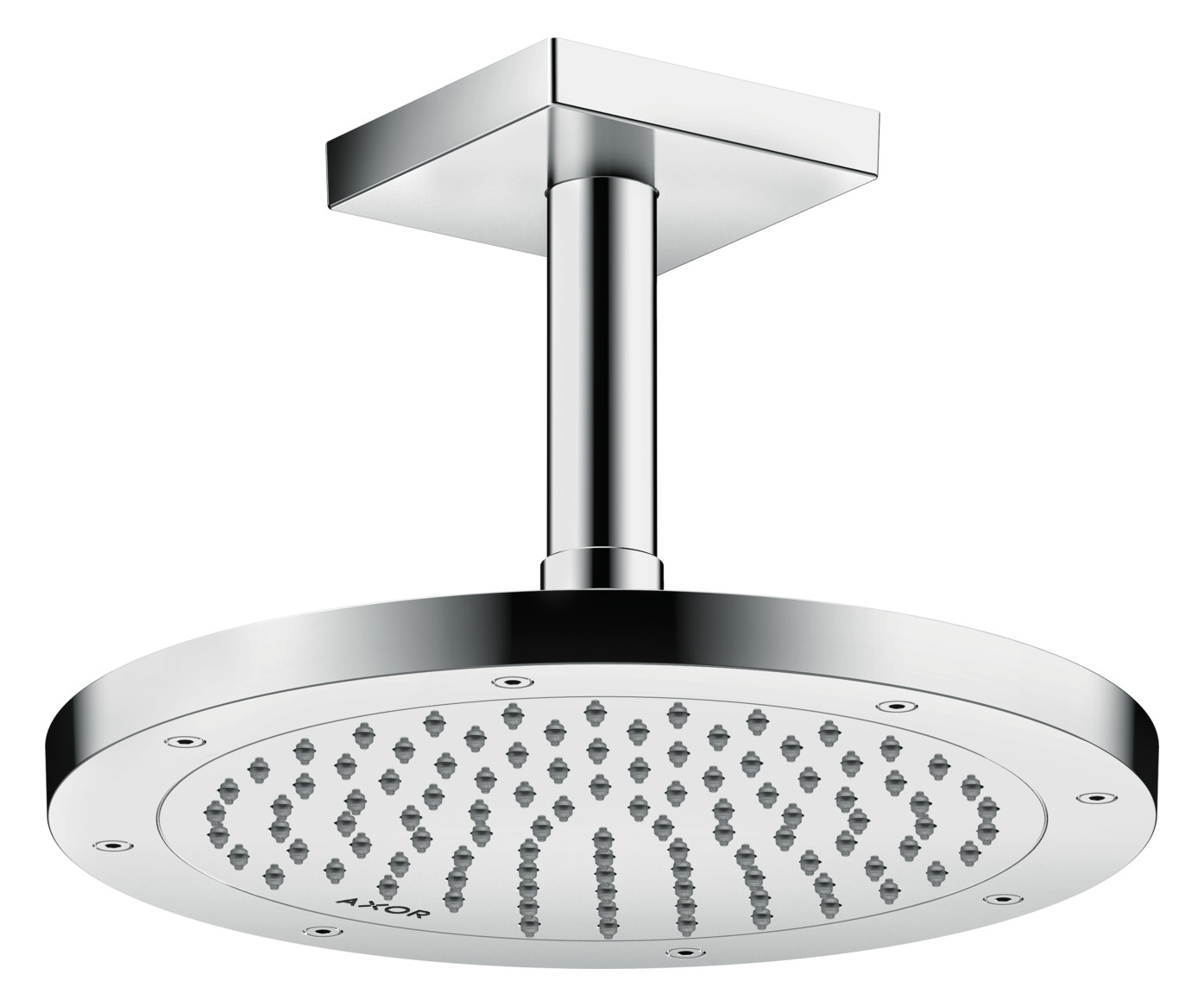 hansgrohe Kopfbrause EcoSmart plus Axor Decken- oder Wandmontage, 245mm, 1jet, chrom