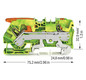 Schutzleiter-Reihenklemme 0,5-10qmm gn/ge 1Etage Hutschiene TH35