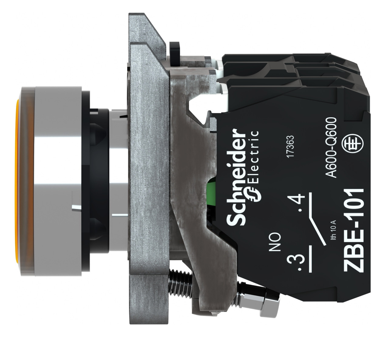Drucktaster 1f or rnd Ø22,5mm 1S 1Ö IP66 fl Geeignet für Beleuchtung Tastend