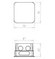 Verbindungsdose UP 87x87x60mm Kst IP2X quadrat
