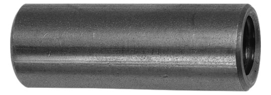 ASW Gewindemuffe M 16 x 40 mm, rund mit durchgehendem Gewinde, Edelstahl 1.4301