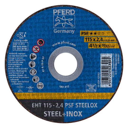 PFERD-Trennscheiben PSF STEELOX - 115x2,4mm, gerade