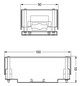 Flachleitungsadapter Serie 895 5p 750V 0-16qmm 57A Einspeisung Federzugans