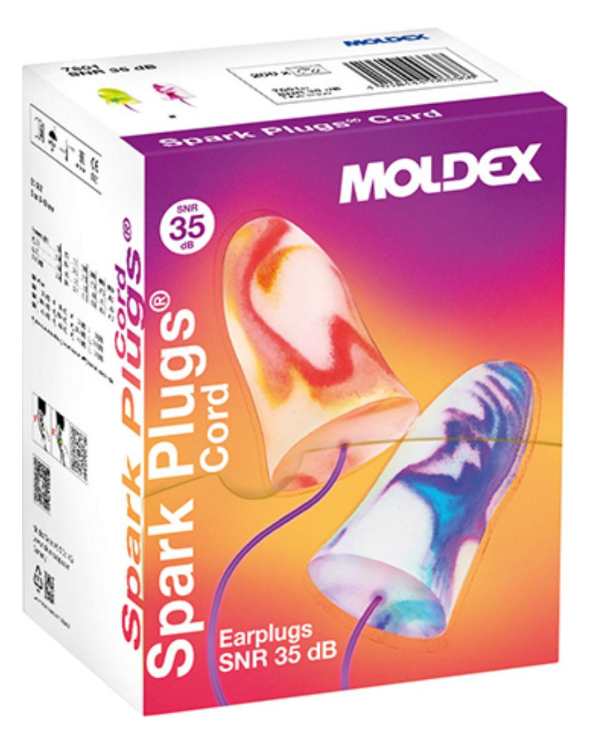Bild Gehörschutzstöpsel Spark PlugsCord7801(a 200 Pr.) - MOLDEX-1