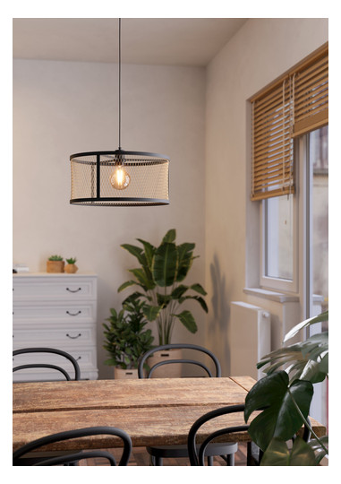 EGLO Hängeleuchte DELLOW schwarz   43604 