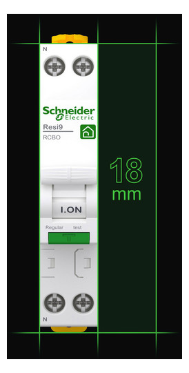 Schneider FI/LS Resi9 1P+N 1TE R9DX01610 