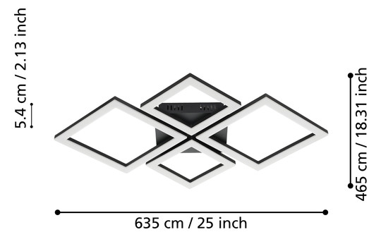 EGLO Wand und Deckenleuchte       900318 