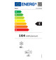 Tischgefrierschrank 83l E 164kwh 39dB ws 3Korb B560xH850xT580mm Warnsignal:
