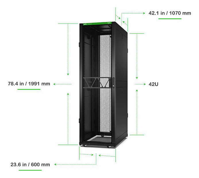 Netzwerkschrank ST 42HE pulverbesch B600xH1991xT1070mm IP20 m.Festrahm