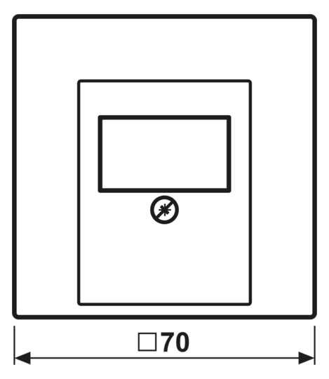 Zentralplatte TAE 1f LS edst Schraubbef ohne