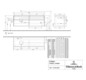 V&B Waschtischunterschrank Collaro 160x54,8x50cm, Waschtisch links, LED-Beleuchtung 12W, glossy white