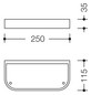HEWI Ablageschale 477 250x35x115mm, abnehmbar, lichtgrau