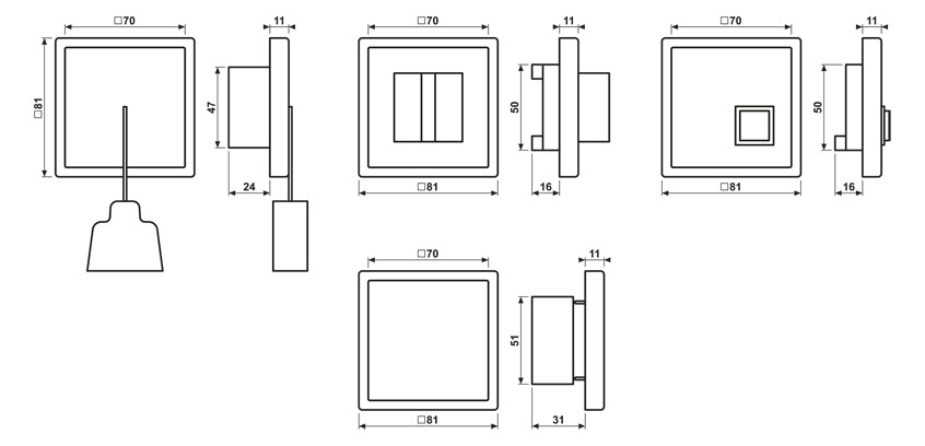 Komplettset f.Beh aws LS / NaV RAL9010 Komplettset f.Beh aws LS / NaV RAL9010