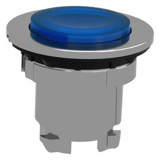 Drucktaster Front 1f bl bel.b Ø30,5mm rnd Geeignet für Beleuchtung IP66