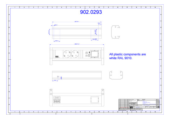 Bachmann DESK 2xCEE7/3 1xUSB    902.0293 