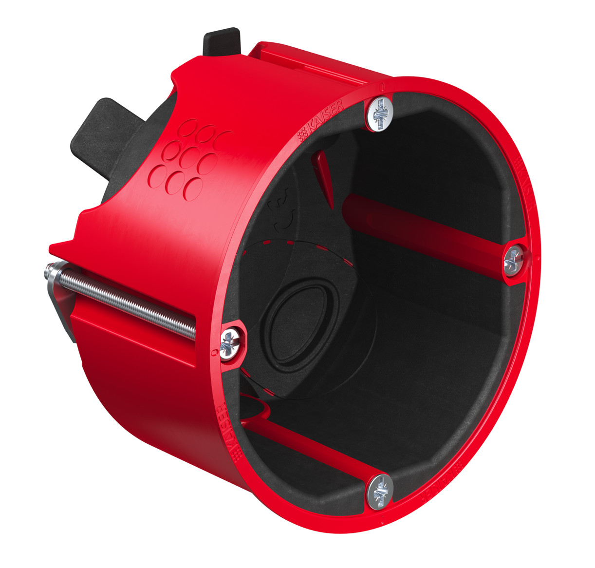 BSdose E90 HW luftd Ø68x49mm Kst rnd IP30 Brandschutzdose 68x68x49mm