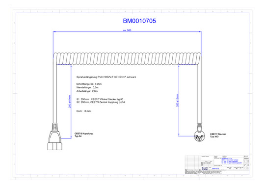Bachmann Spiralleitung H05VV-F BM0010705 