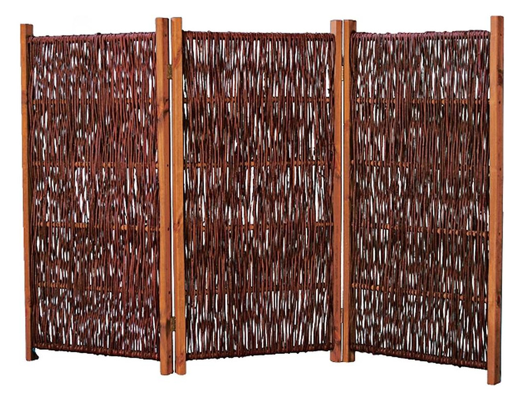 Bild SOFIA Paravent aus Weide 180x120cm (3x60 x120cm) 3-teilig mit Scharnieren - n.a.-0