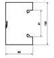 Geräteeinbaukanal ST 130x83mm ver-ws RAL9016 GEB-K besch 9940qmm 2000mm