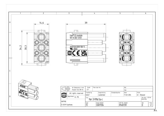 HART HAN 3/4 MOD--F-c        09140073101 