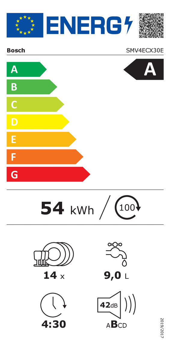 Geschirrspüler A edst vollint B598mm 6prog 42dB BestSchub 815mm/o.Pl