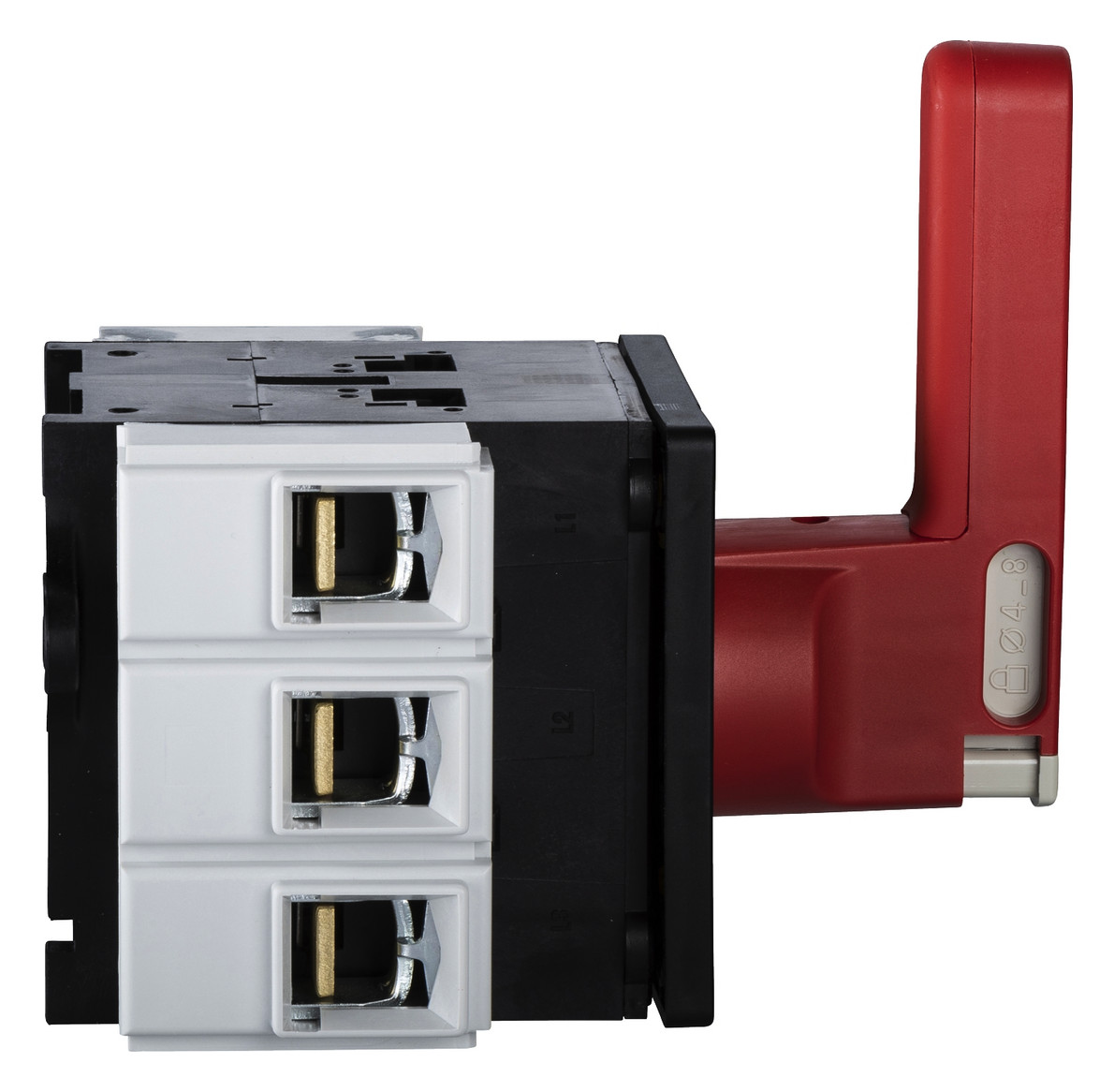 Hauptschalter 125A 3p IP65 Einb NOT-AUS Festeinbau 37kW/AC