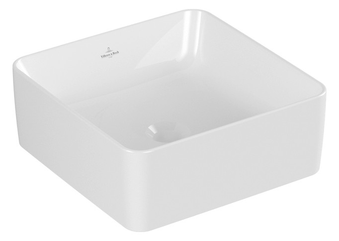 V&B Aufsatzwaschtisch Collaro 38 x 38 cm, ohne Überlauf, weiß C-plus