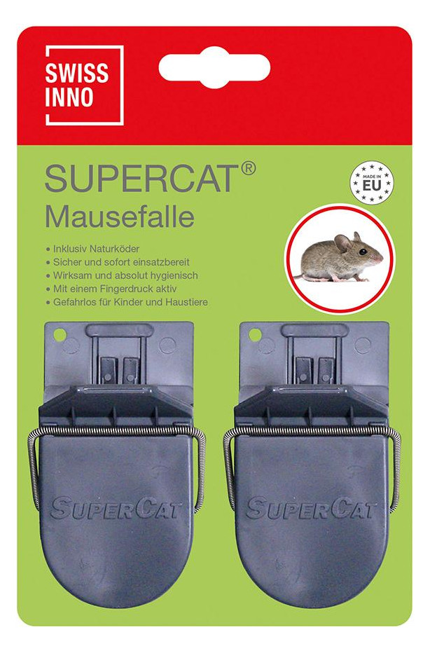 Bild Mausefalle Supercat 2er inkl. Köder Swis sinno Solution - SWISSINNO-0