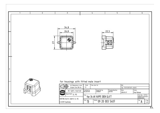 HART Schutzkappe             09200035407 