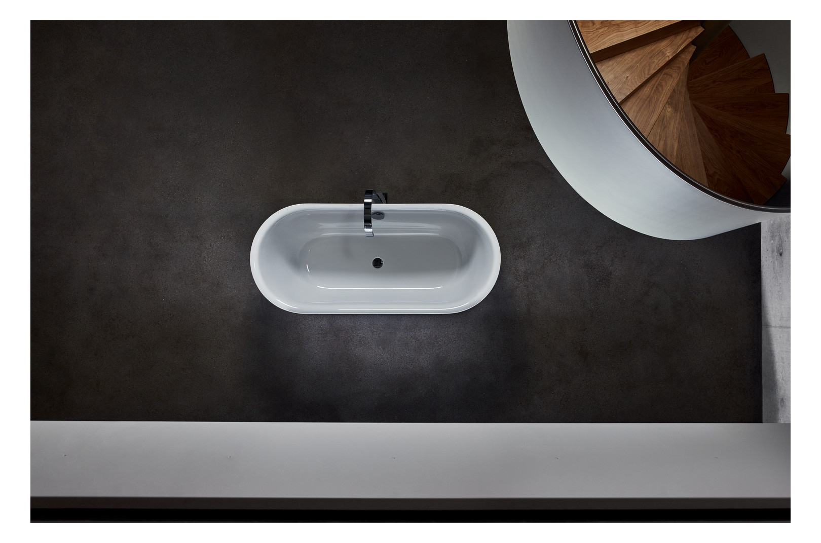 Badewanne BetteLux Oval Silouette-3465 violett, 170x75x45cm, freistehend