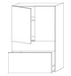 SA Mittelschrank 2morrow (G2276) 1105x700x350 Schwarz-Matt