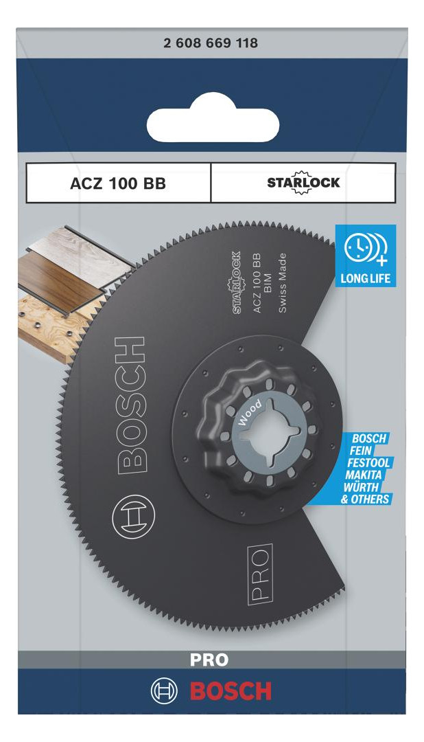 Bild Segmentsägeblatt BiM 100mm, ACZ 100 BB P RO Starlock 1-tlg. BOSCH-1