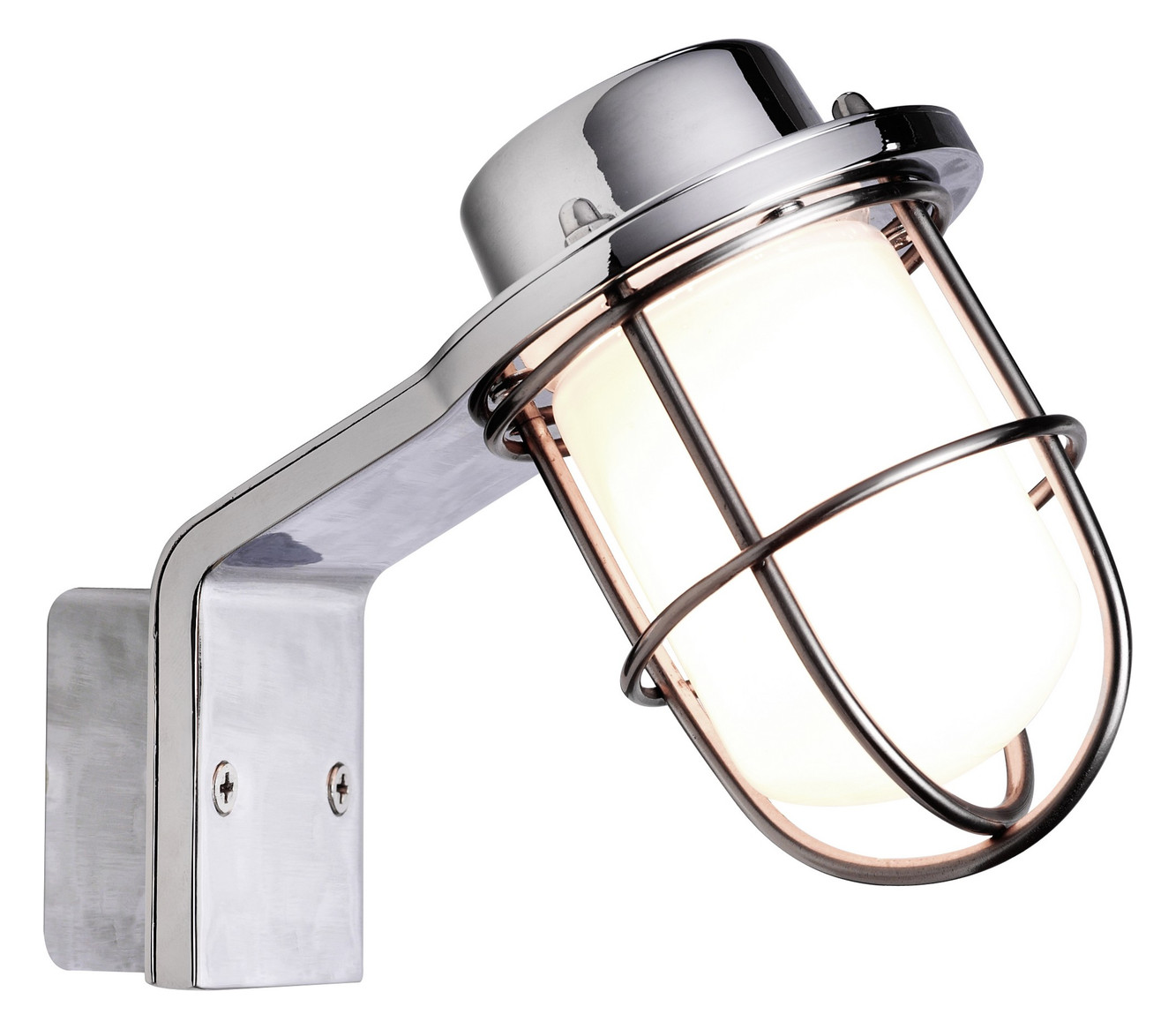 Wandanbauleuchte Marina 40W HV chr IP44 G9 150x86x140mm