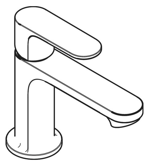 hansgrohe Waschtisch-Einhebelmischer Rebris S 80 mit Zugstangen-Ablaufgarnitur, chrom