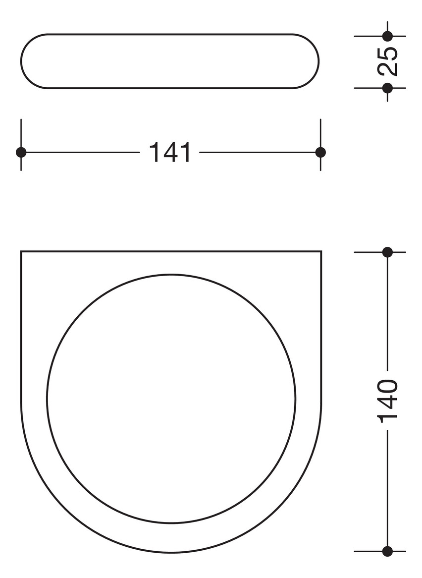 HEWI Halter 477 141mm, felsgrau