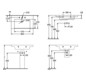 V&B Schrank-Waschtisch Subway 3.0 80x47cm, eckig, mit 1 Hahnloch/ohne Überlauf, stone white C-plus