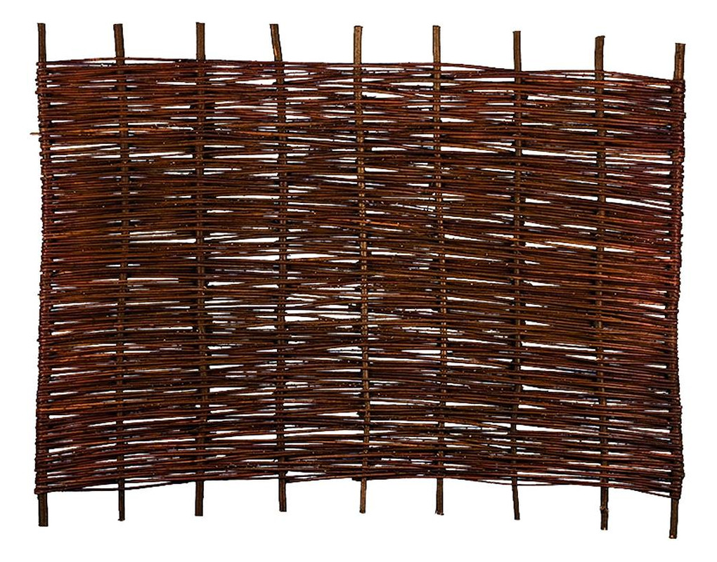 Bild ASO Weidengeflechtzaun 180 x 120 cm gefl ochten auf Haselnußruten - n.a.-0