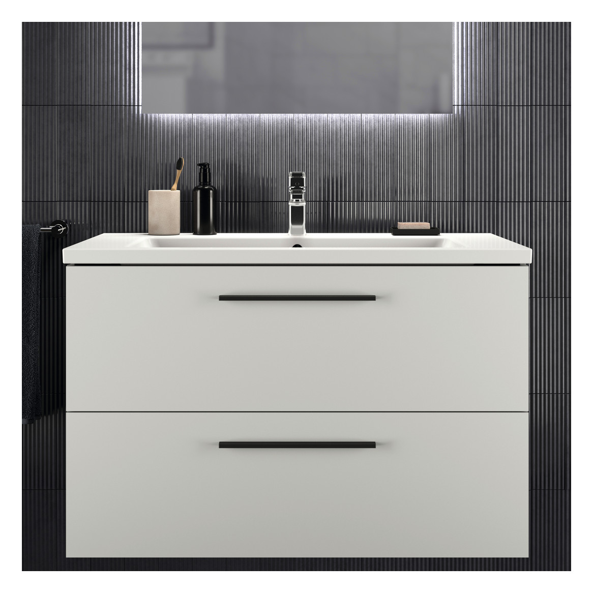 Ideal-Standard Möbel-Waschtisch i.life B 101x51,5x18cm, mit Hahnloch/Überlauf, weiß