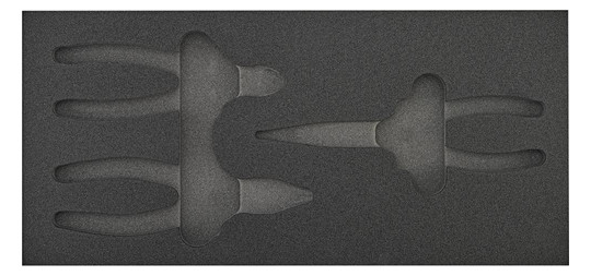 Werkzeugmodul 1/3 - leer, für Knipex-VDE-Zangen-Satz