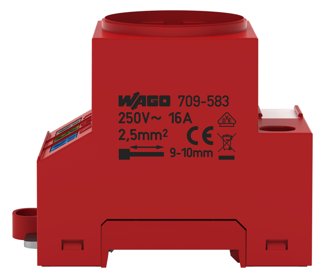Steckdose REG 250V/AC 16A m.KontrLeuchte 2,5TE Mit Kontroll-Leuchte 84,7mm IP20