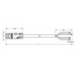 Systemverbindung 4p Serie 774 H05VV-F sw 1,5qmm 4x1,5qmm L8000mm Stecker fr.Ende