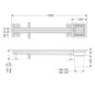 Kessel Schlitzrinne Ferrofix System 125 17x1000x75 mm, außen, Edelstahl, ohne Klebeflansch