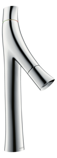 hansgrohe Waschtisch-Zweigriff-Armatur 170 Axor Starck Organic Ausladung 116mm, unverschließbare Ablaufgarnitur, chrom