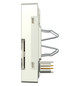 Raumtemperaturregler UP Zigbee alu mt Bedienelement Mit Vor-Ort Bedienung